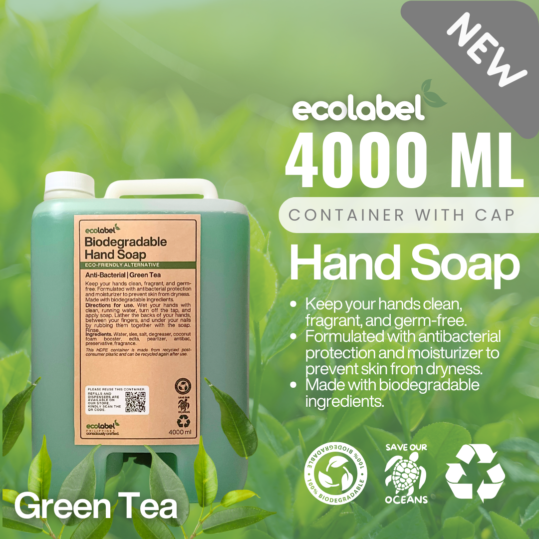 Biodegradable Hand Soap Concentrate Green Tea