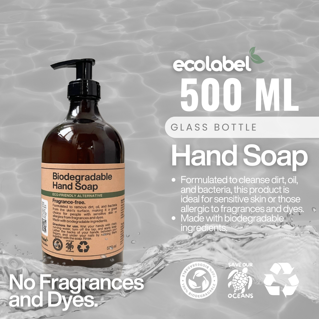 Biodegradable Hand Soap Concentrate Fragrance-free | Dye-free