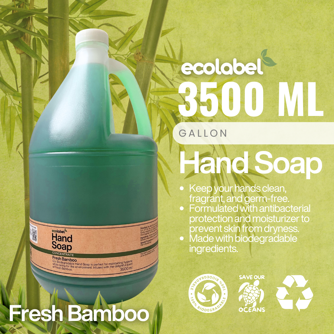 Biodegradable Hand Soap Concentrate Fresh Bamboo