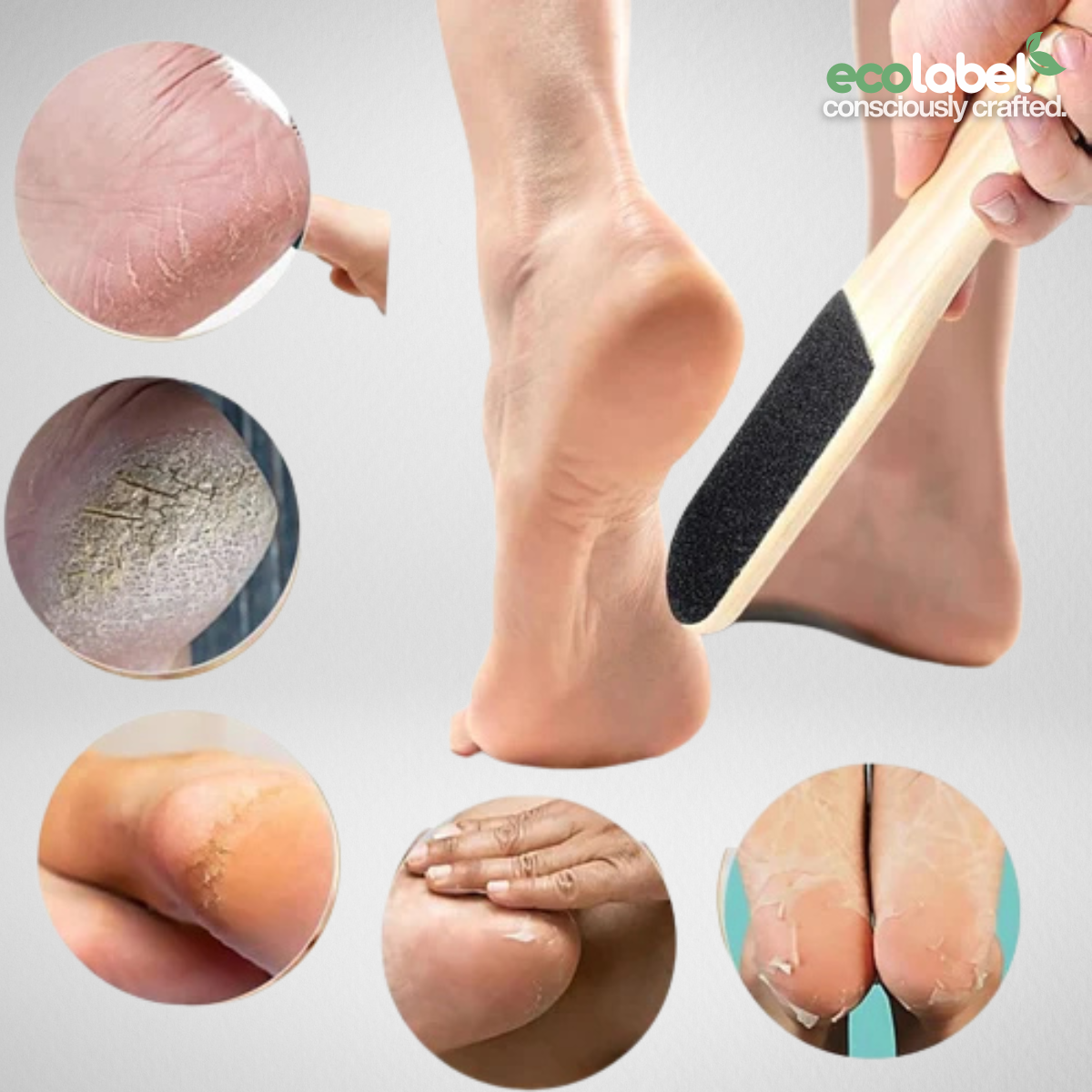 Double-sided Wooden Foot File