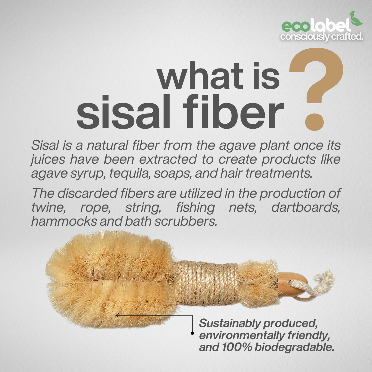 Sisal Body Dry Brush