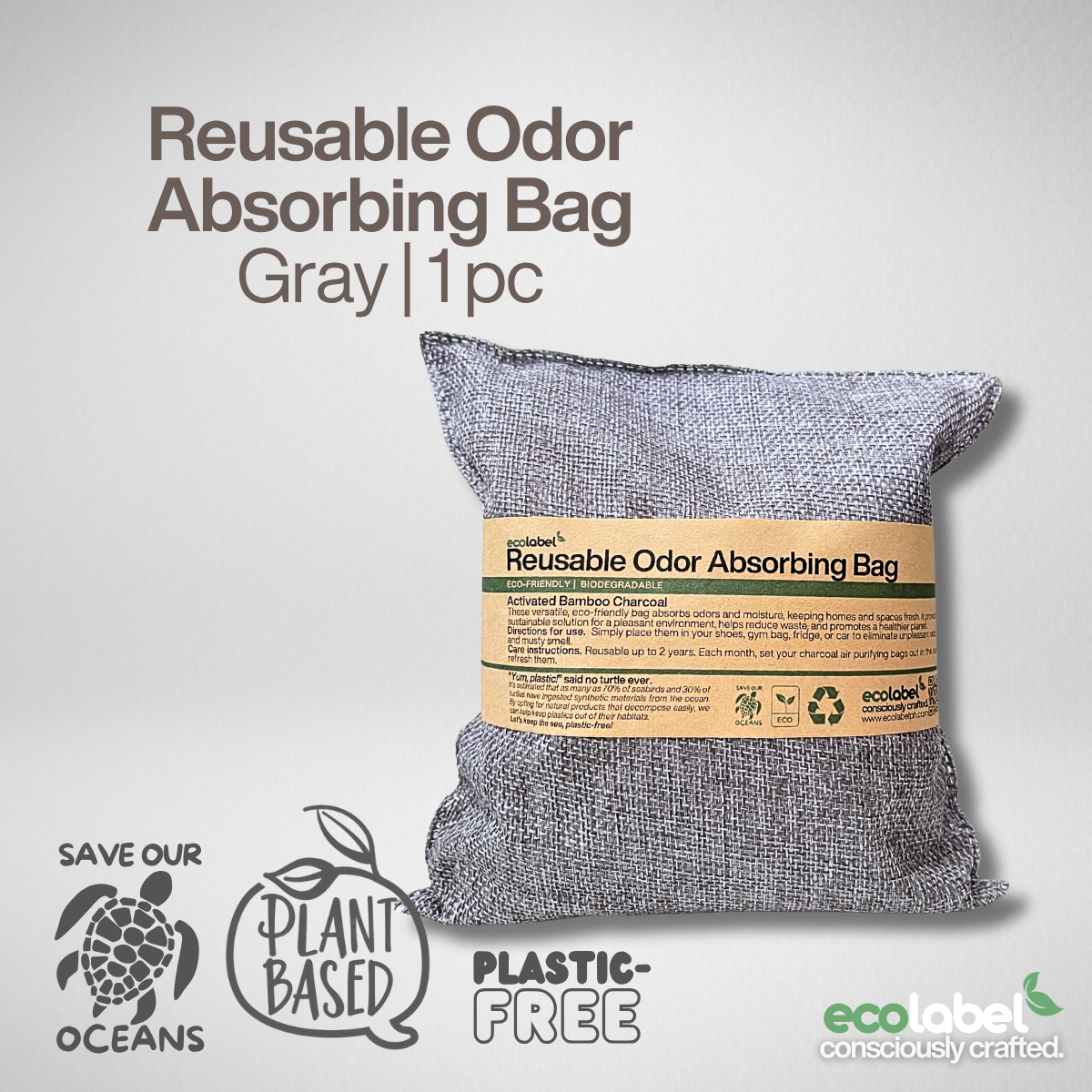 Reusable Activated Charcoal Odor Absorbing Bag Air Purifier for Room Home Car Shoe Refrigerator Deodorizer