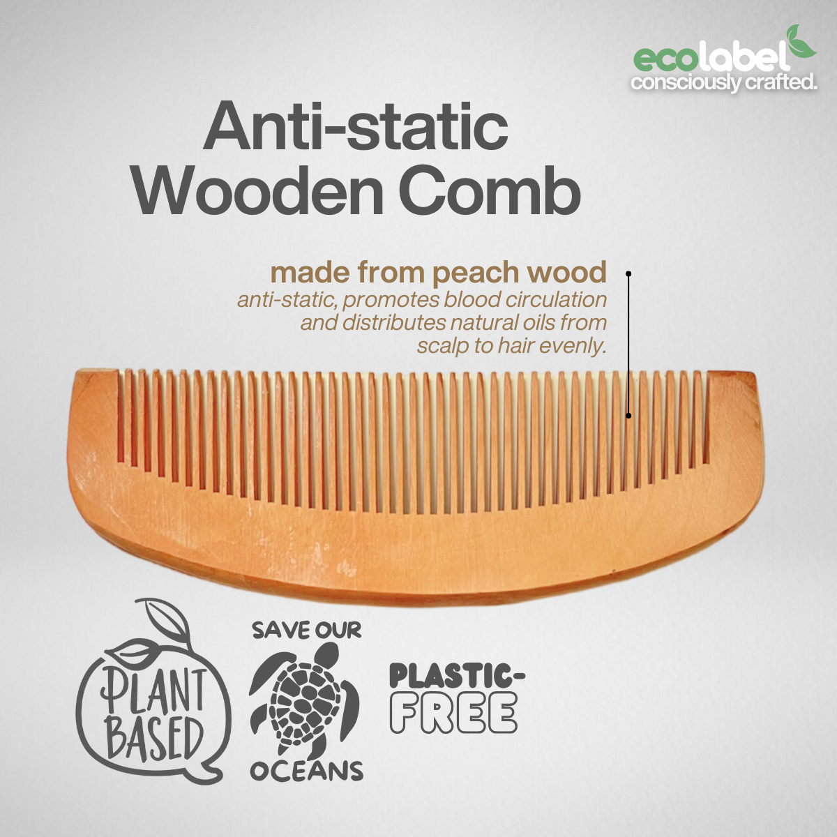 Anti-static Wooden Comb