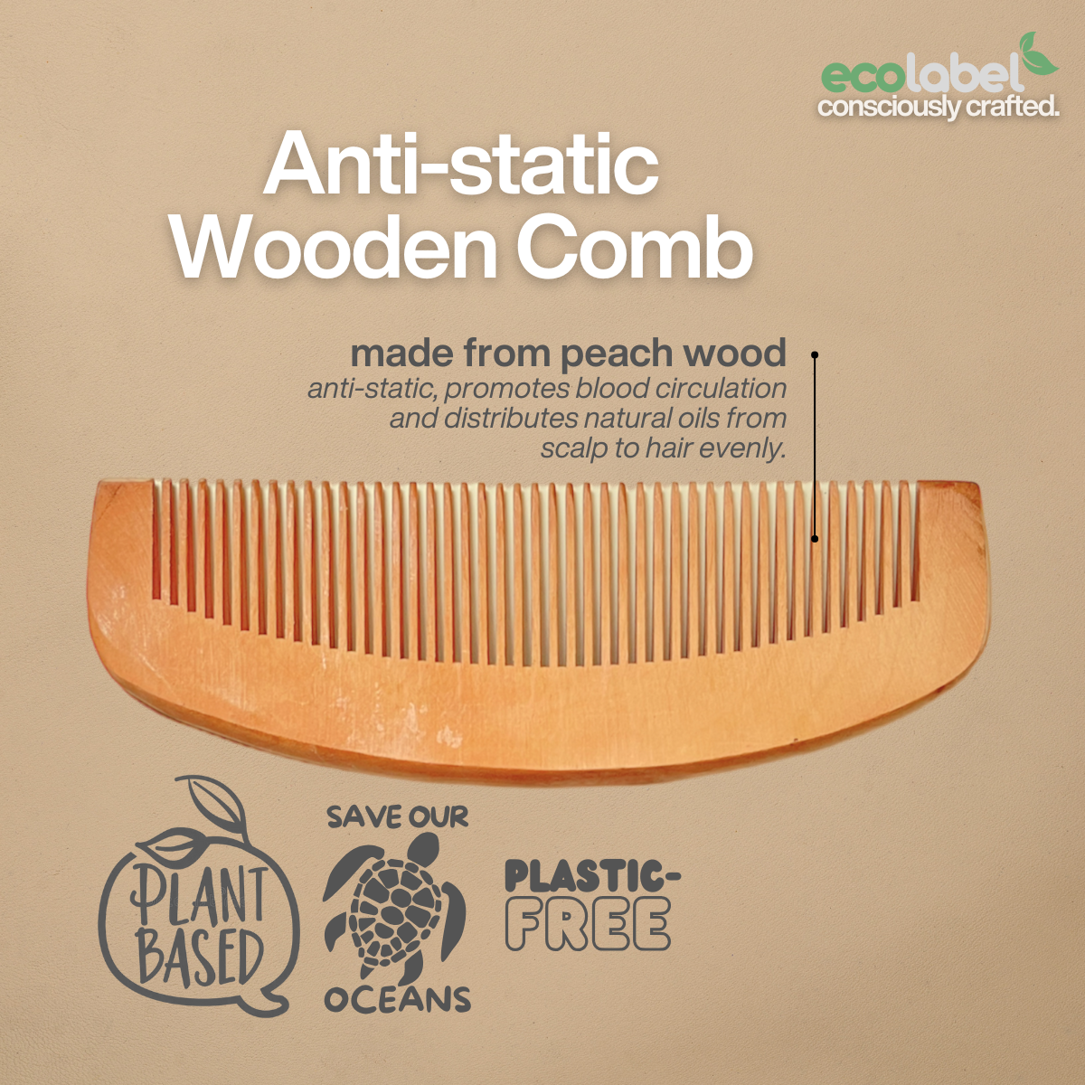 Anti-static Wooden Comb