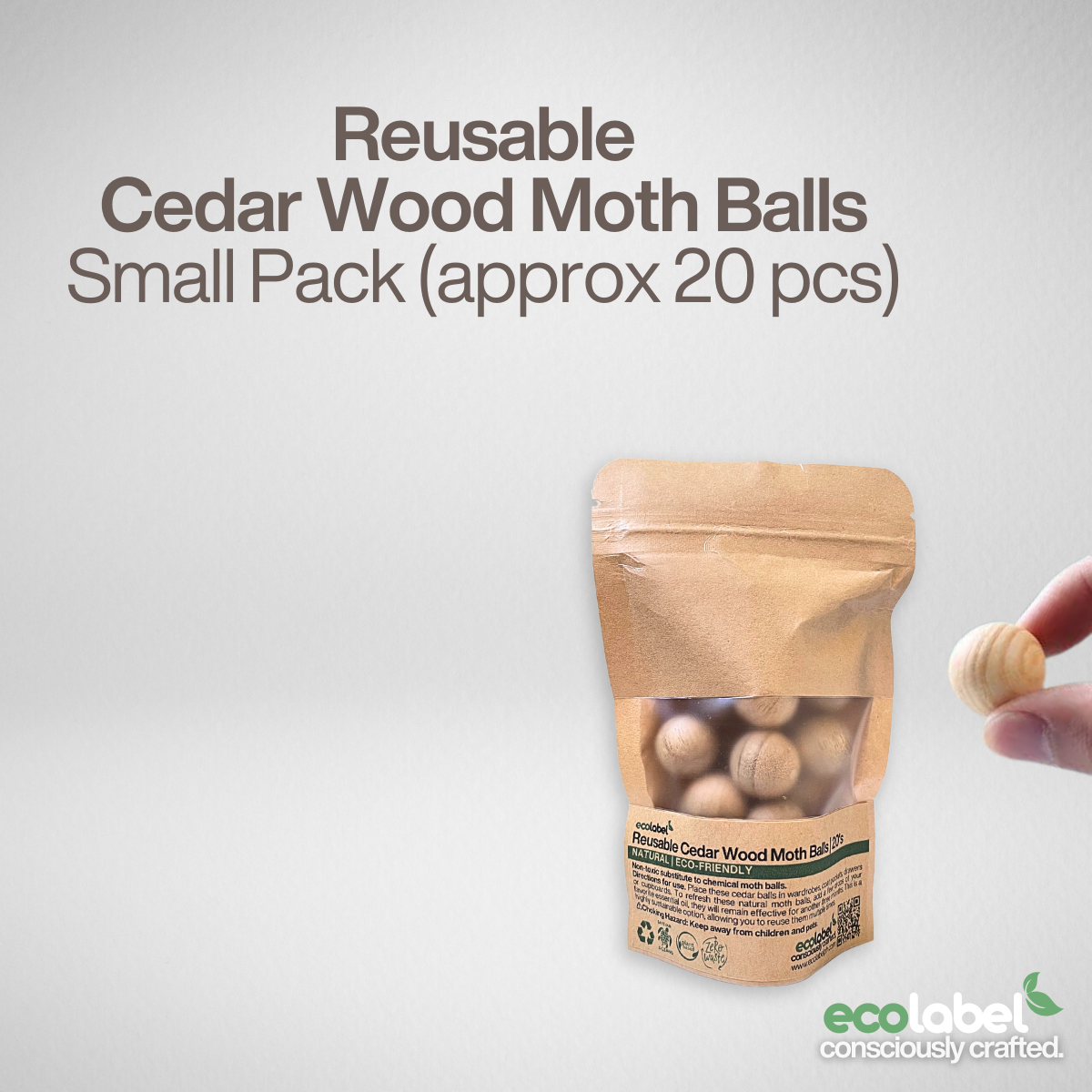 Reusable Non-toxic Natural Cedar Wood Moth Balls