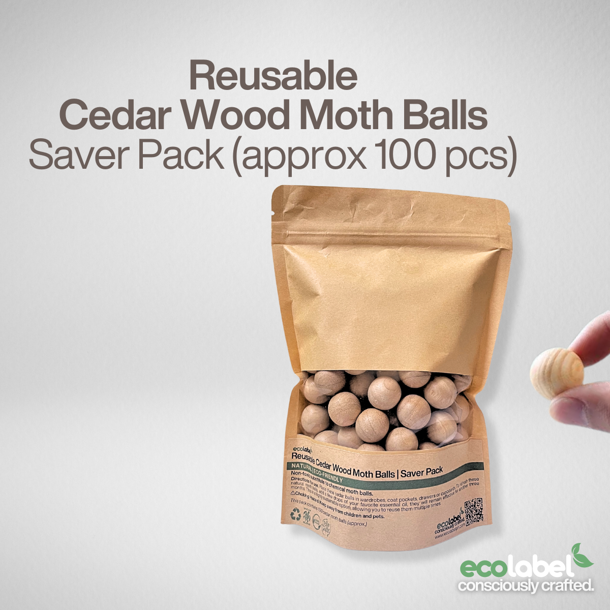 Reusable Non-toxic Natural Cedar Wood Moth Balls