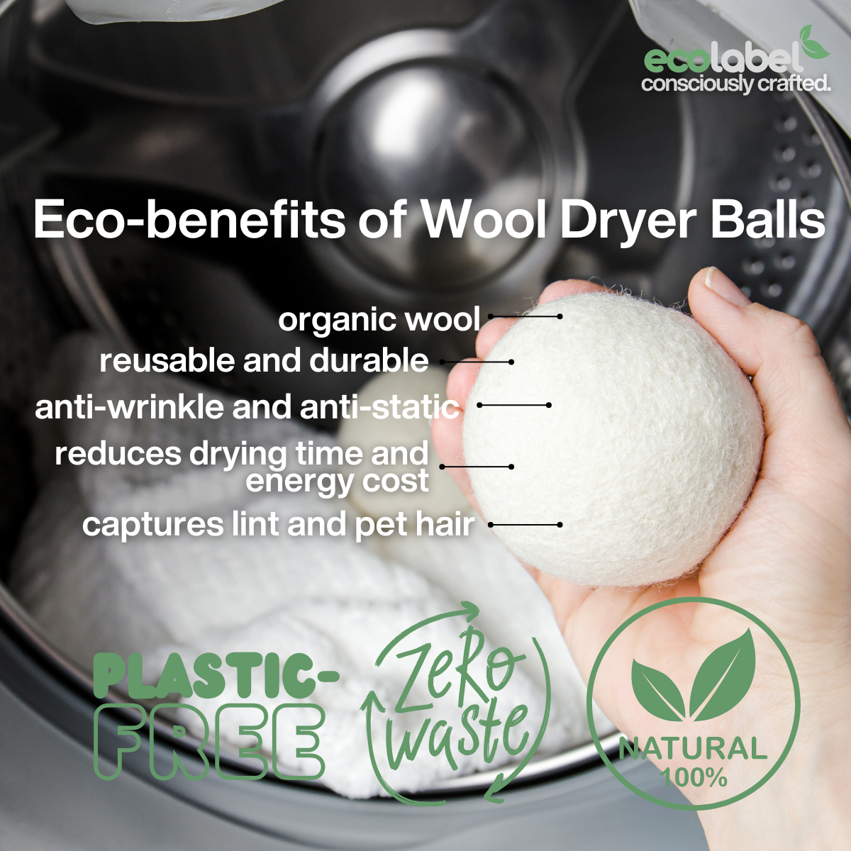 Reusable Laundry Wool Dryer Balls
