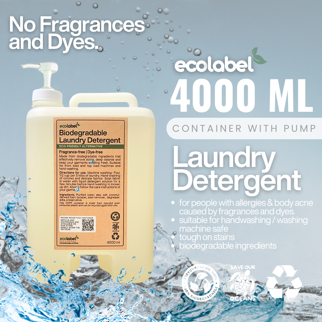 Biodegradable Liquid Laundry Detergent Fragrance-free & Dye-free