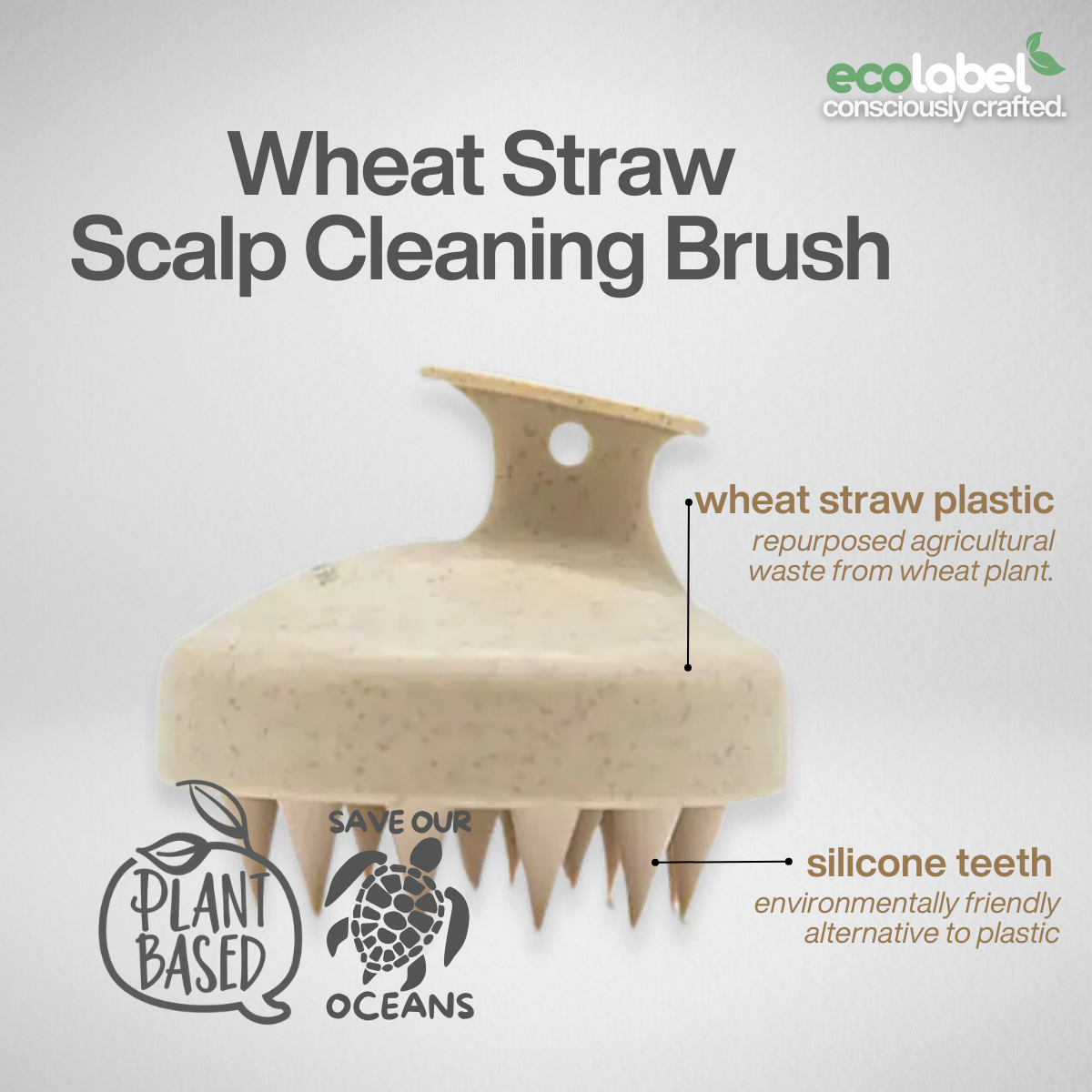 Reusable Wheat Scalp Cleaning Brush