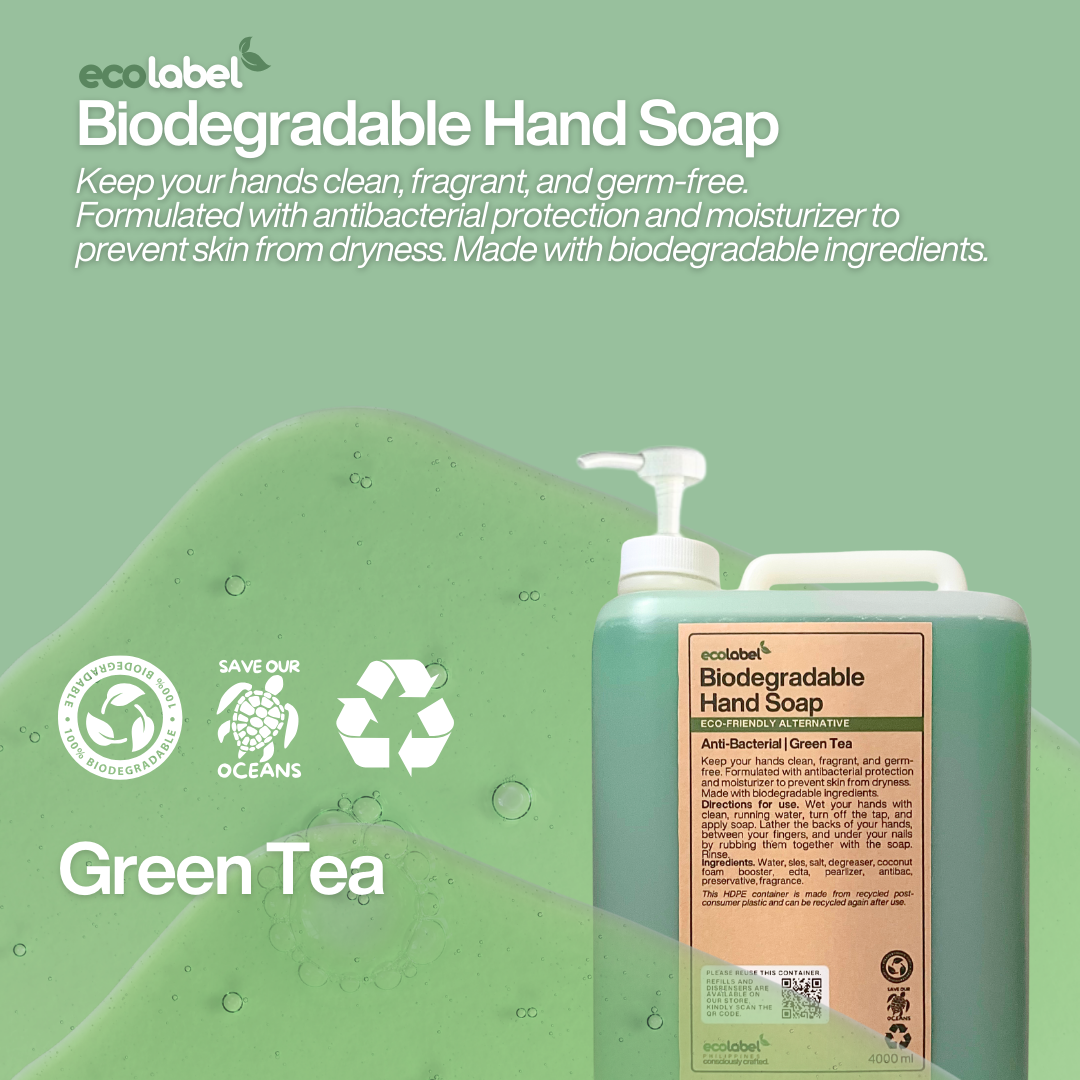 Biodegradable Hand Soap Concentrate Green Tea