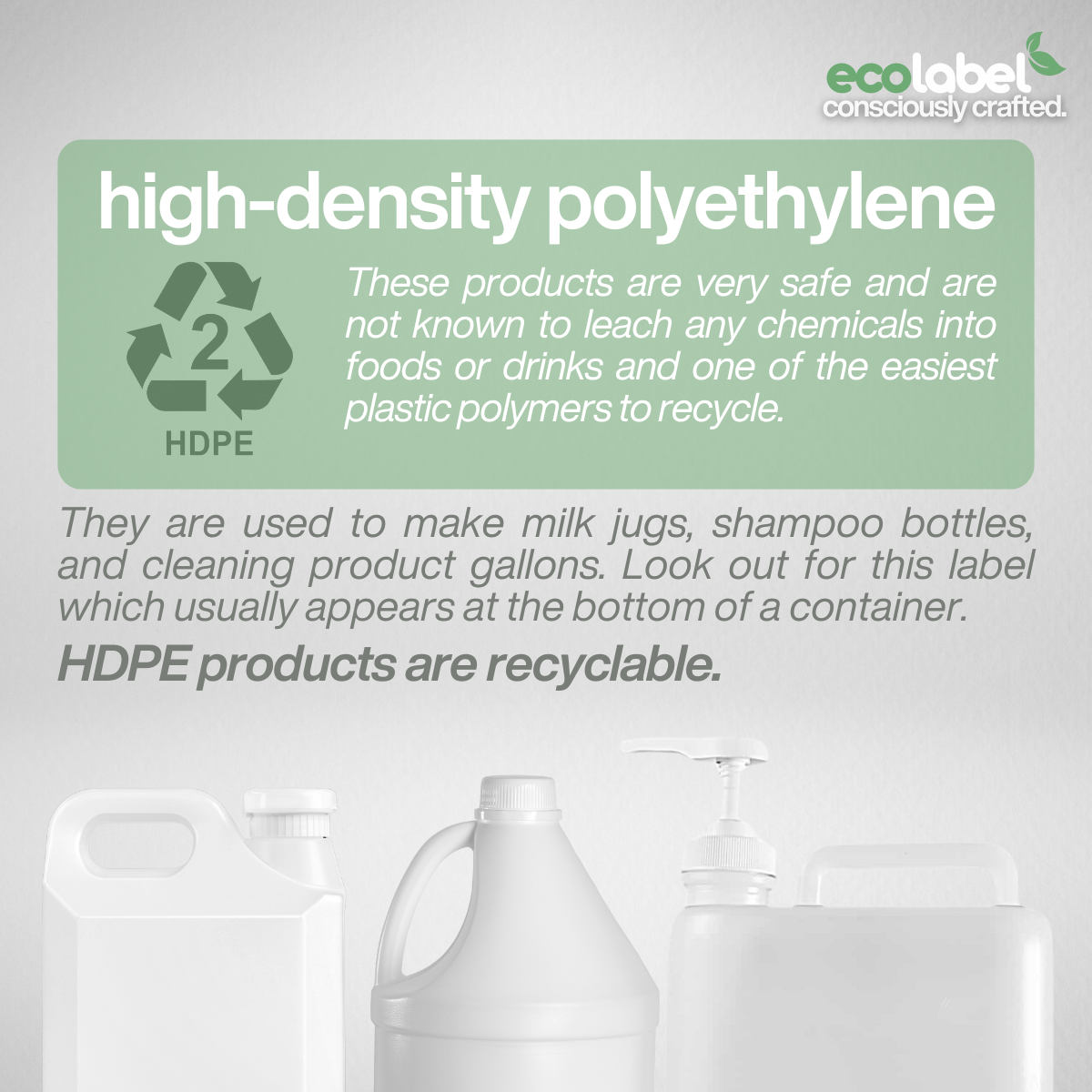 Reusable HDPE Containers