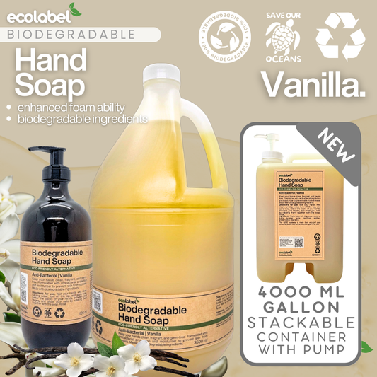 Biodegradable Hand Soap Concentrate Vanilla