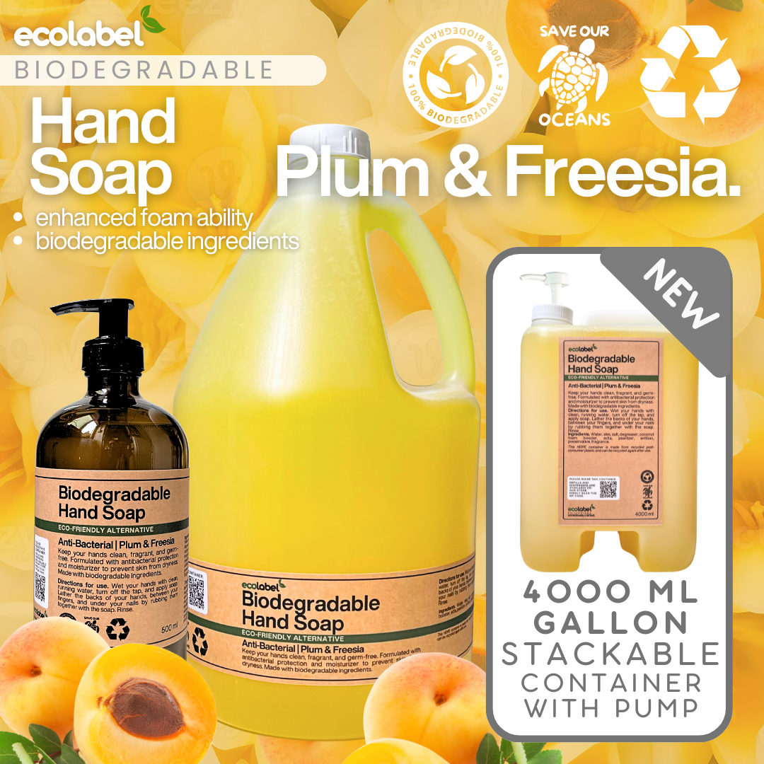 Biodegradable Hand Soap Concentrate Plum & Freesia