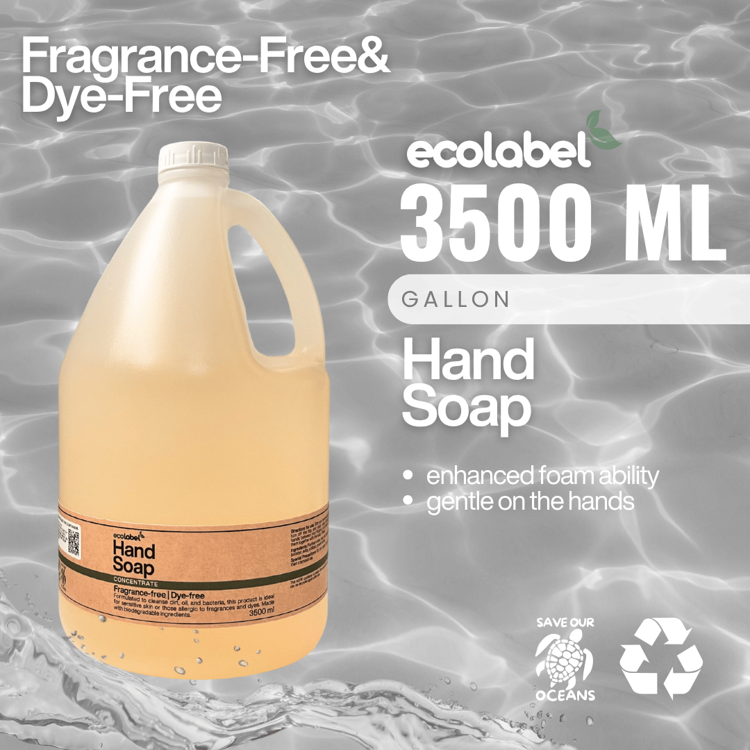 Biodegradable Hand Soap Concentrate Fragrance-free | Dye-free