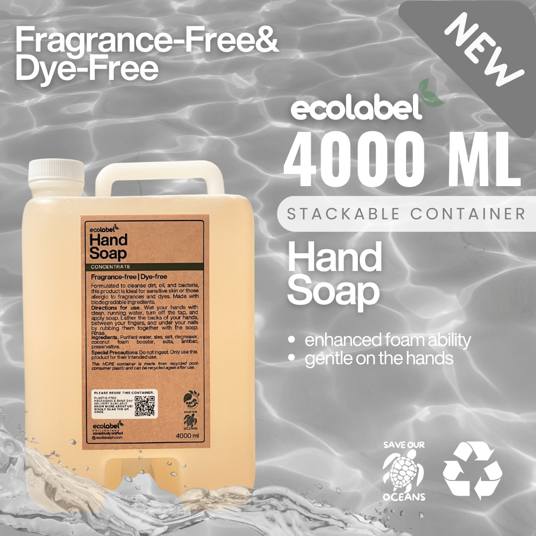 Biodegradable Hand Soap Concentrate Fragrance-free | Dye-free