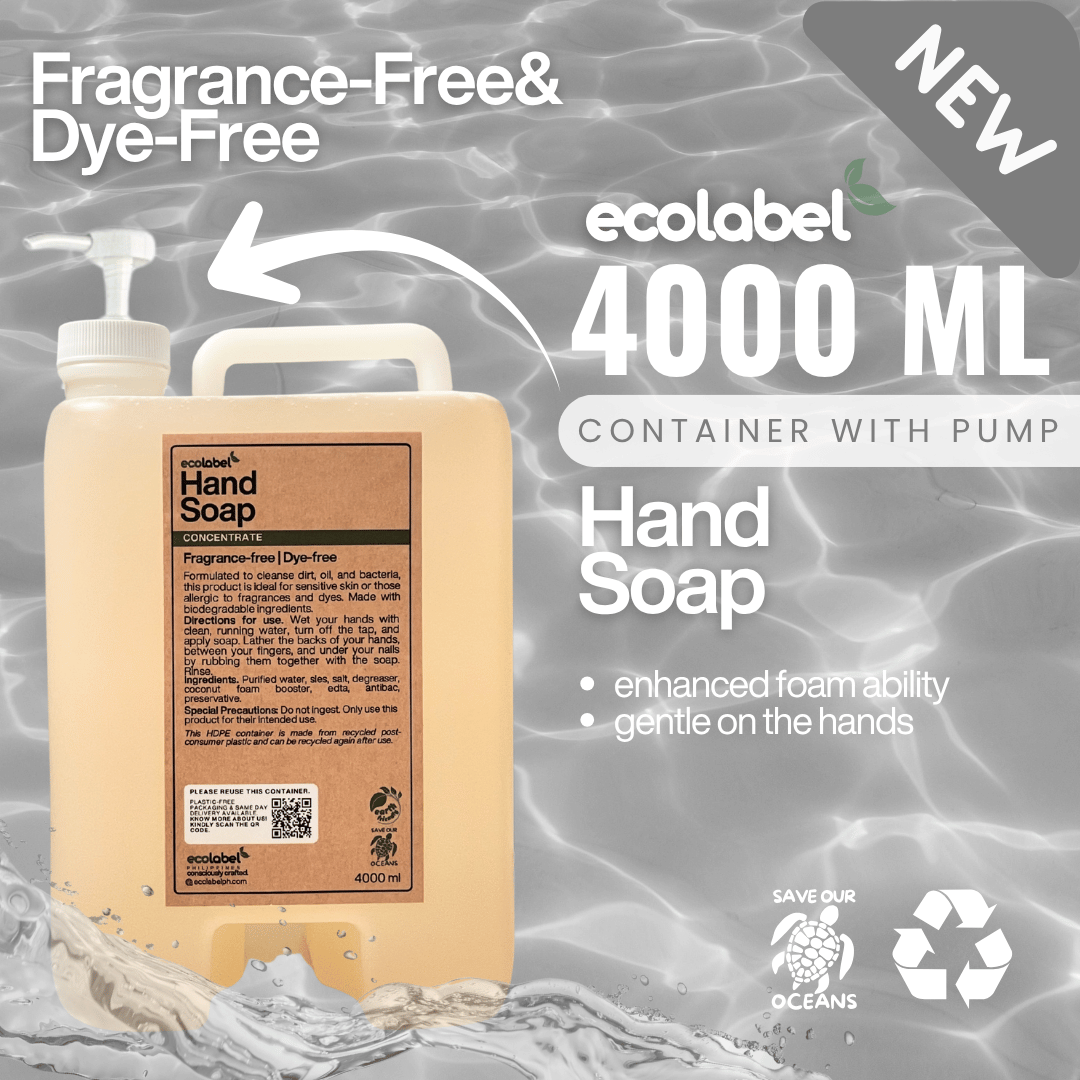 Biodegradable Hand Soap Concentrate Fragrance-free | Dye-free