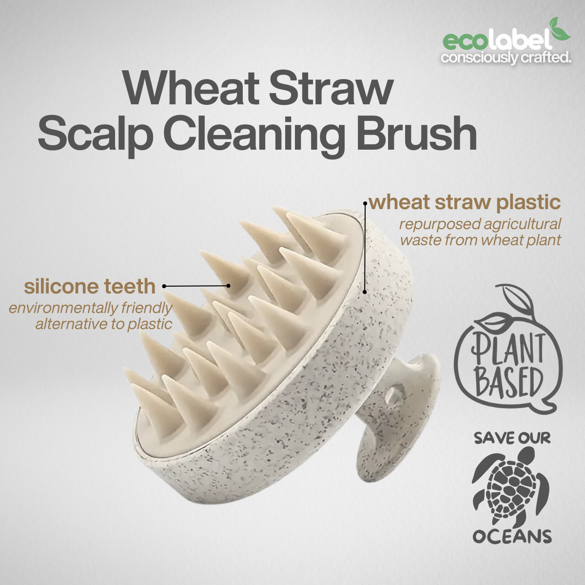 Reusable Wheat Scalp Cleaning Brush
