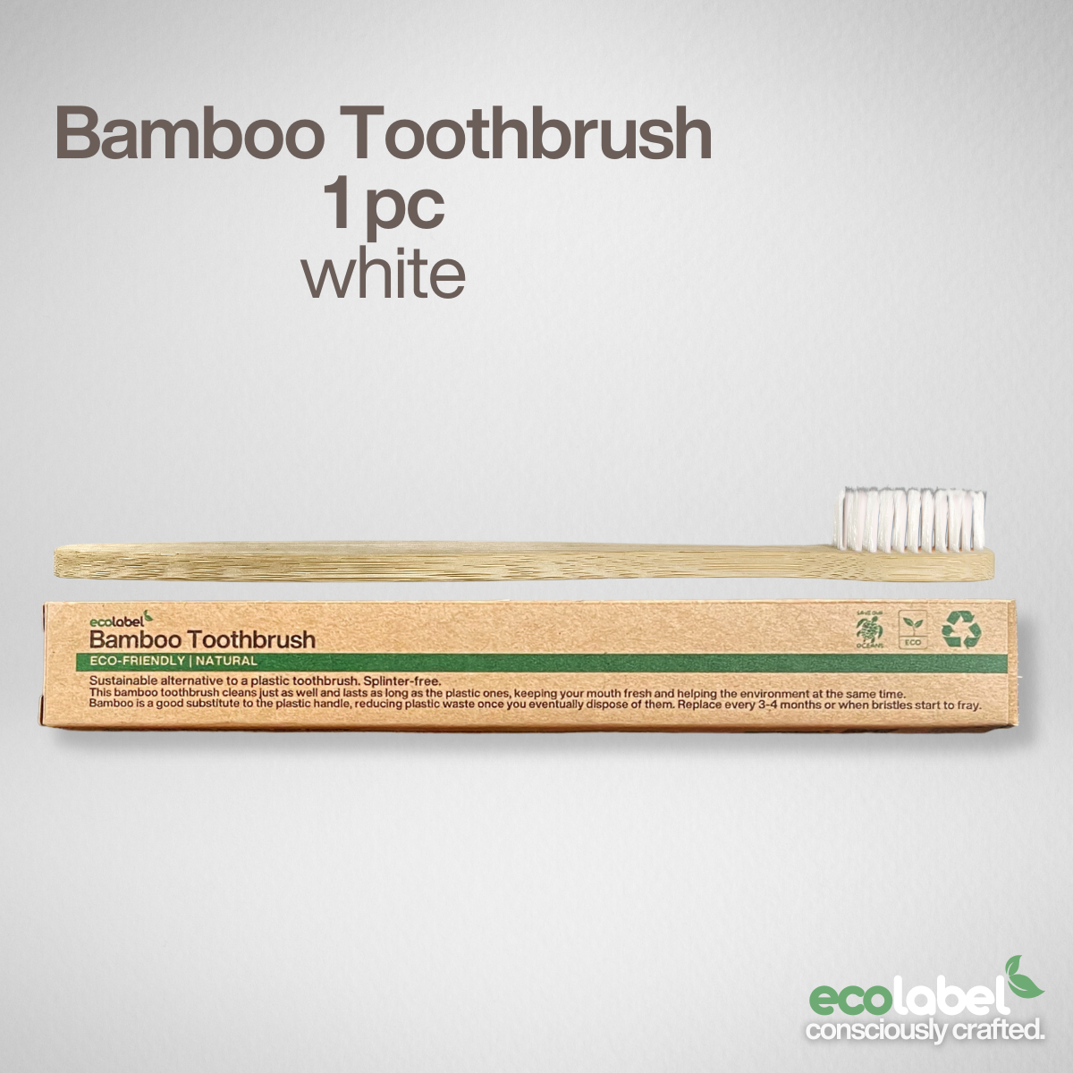 Bamboo Toothbrush | 5 pcs in a drawstring bag