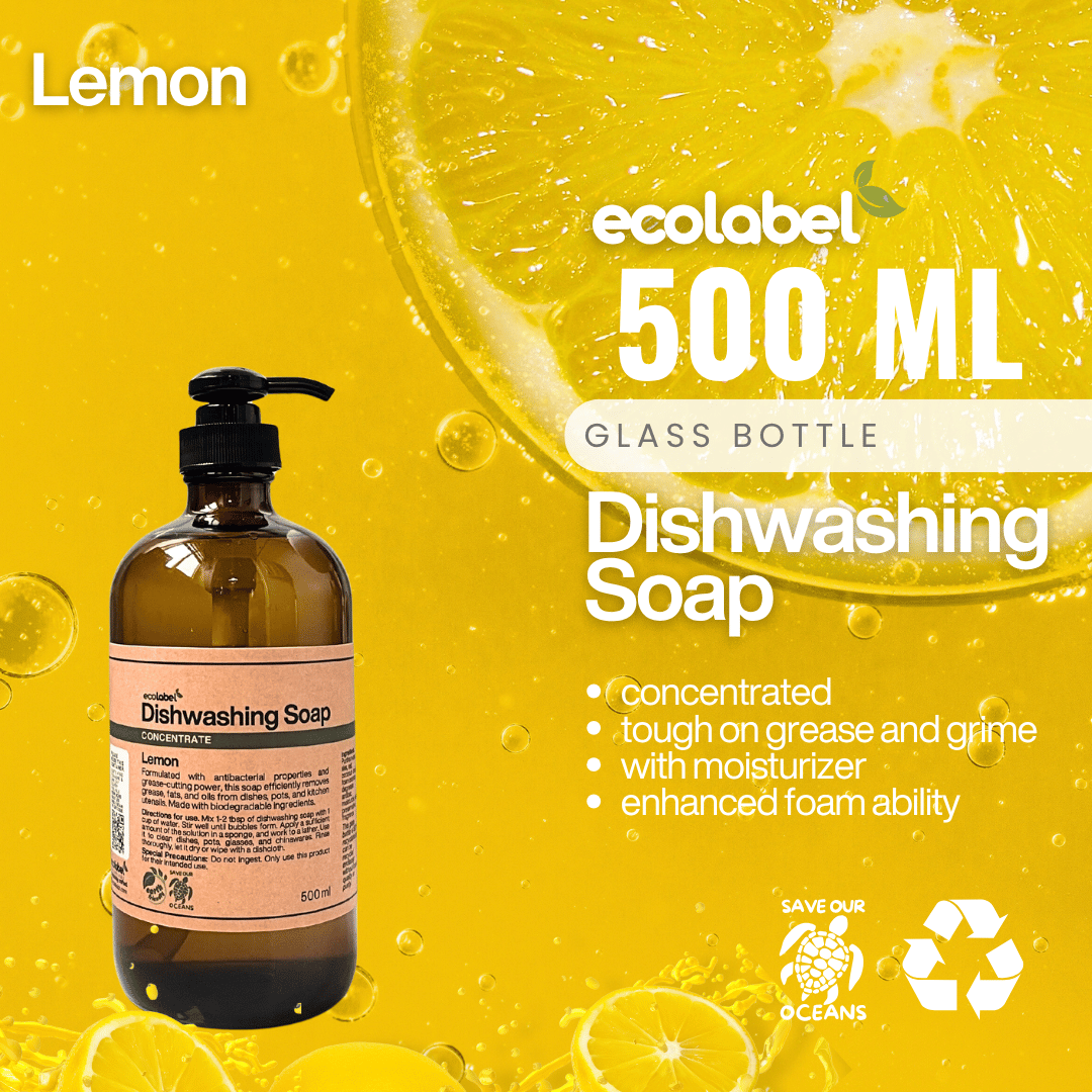 Biodegradable Dishwashing Soap Liquid Concentrate Lemon