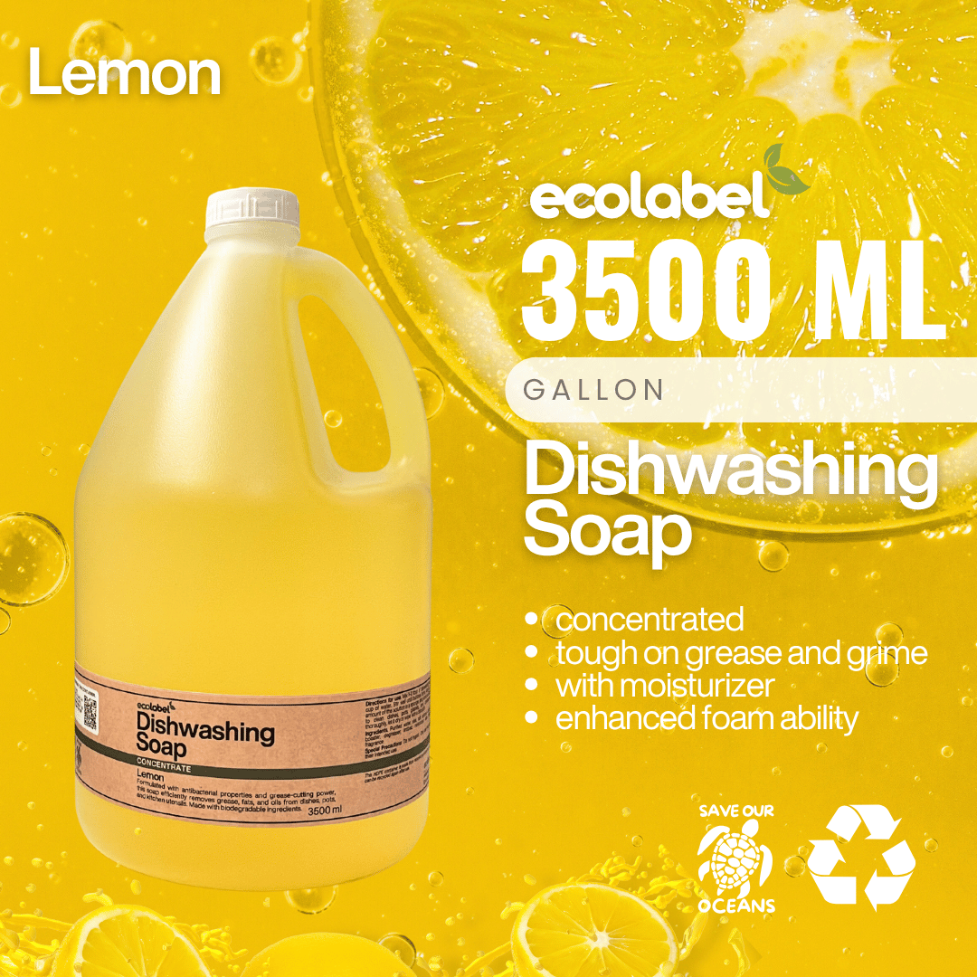 Biodegradable Dishwashing Soap Liquid Concentrate Lemon