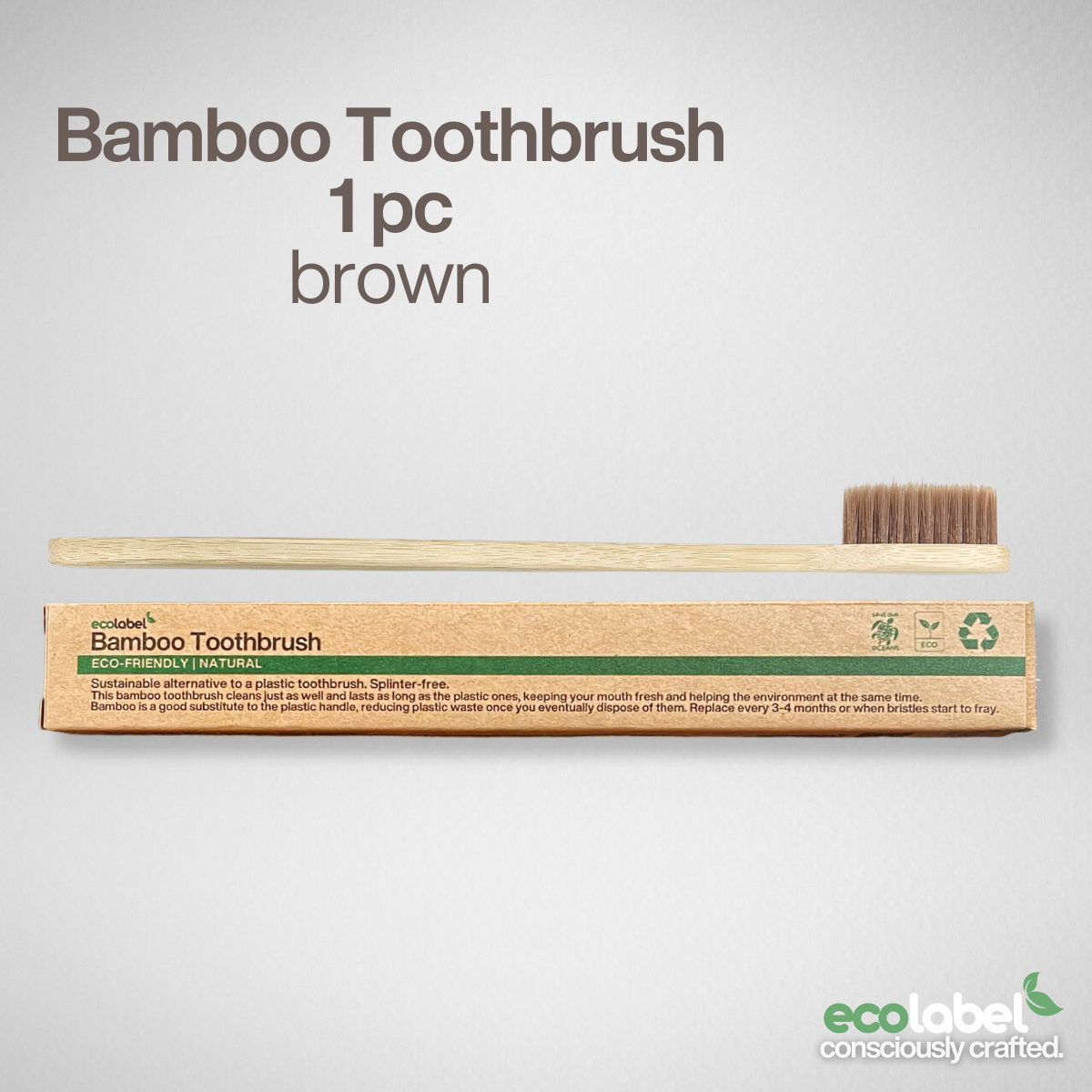 Bamboo Toothbrush | 5 pcs in a drawstring bag