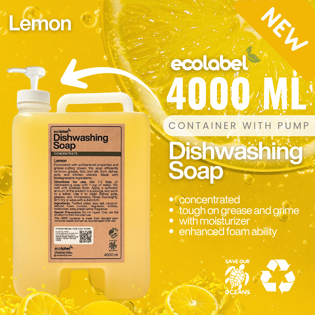 Biodegradable Dishwashing Soap Liquid Concentrate Lemon