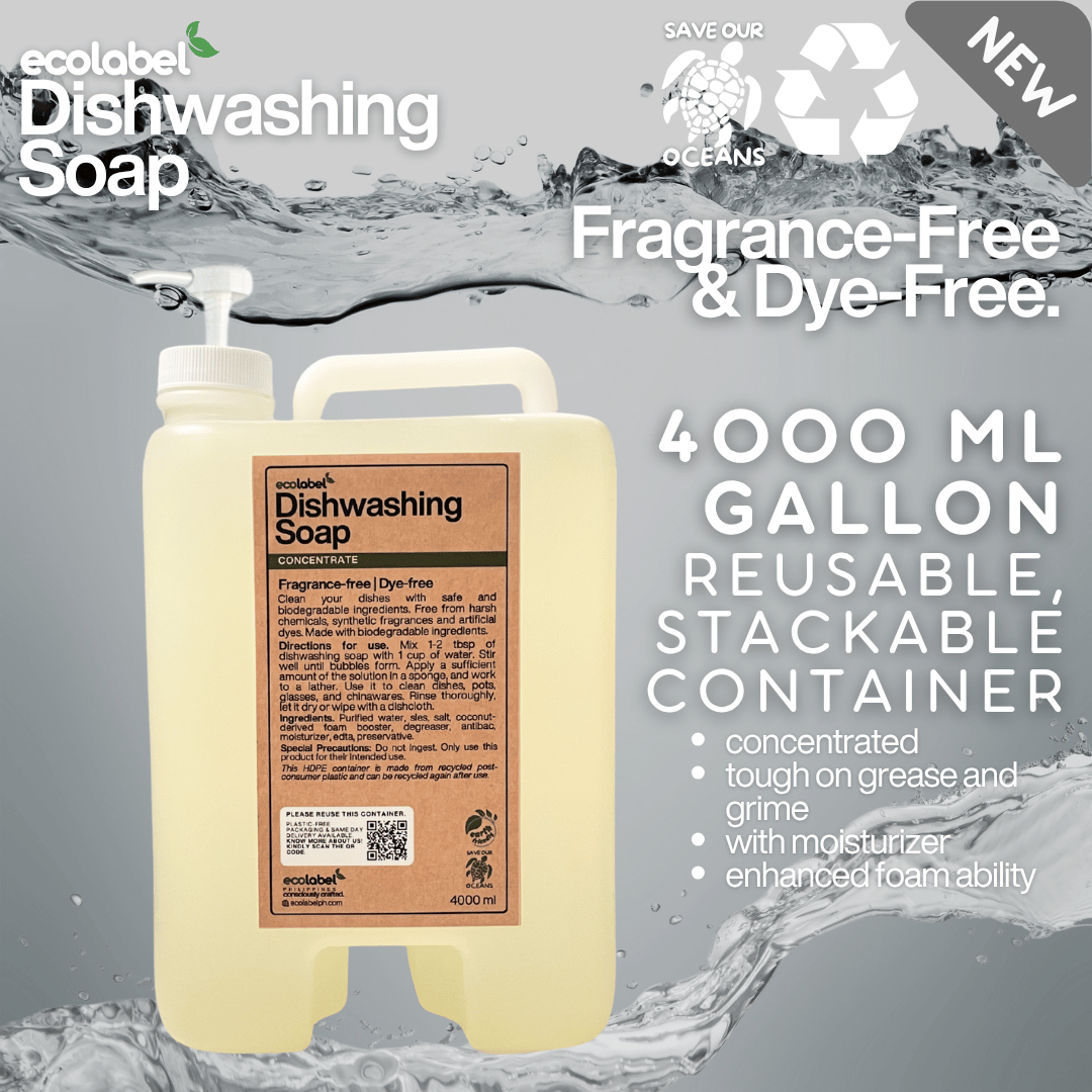 Biodegradable Dishwashing Soap Liquid Concentrate Fragrance-free | Dye-free