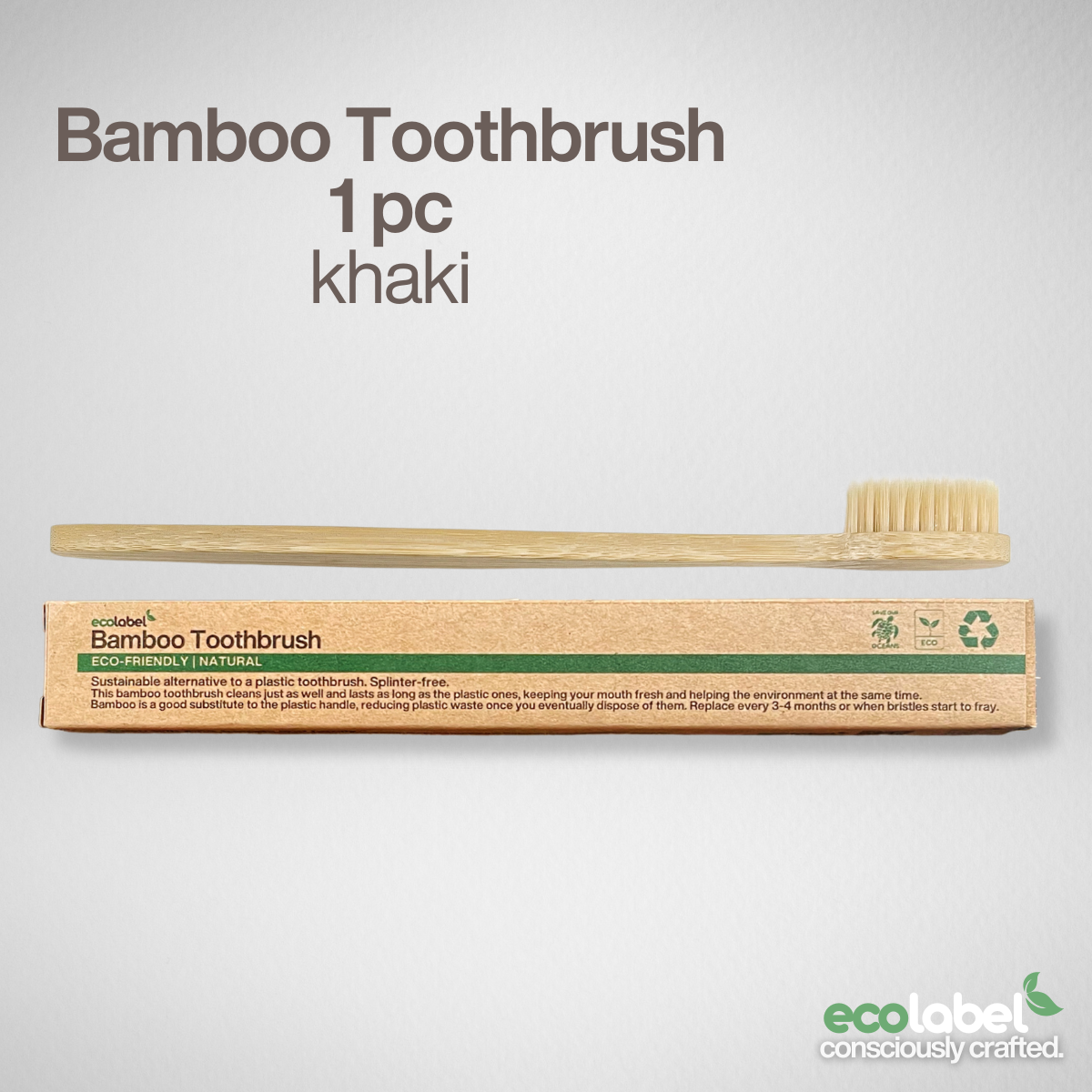 Bamboo Toothbrush | 5 pcs in a drawstring bag