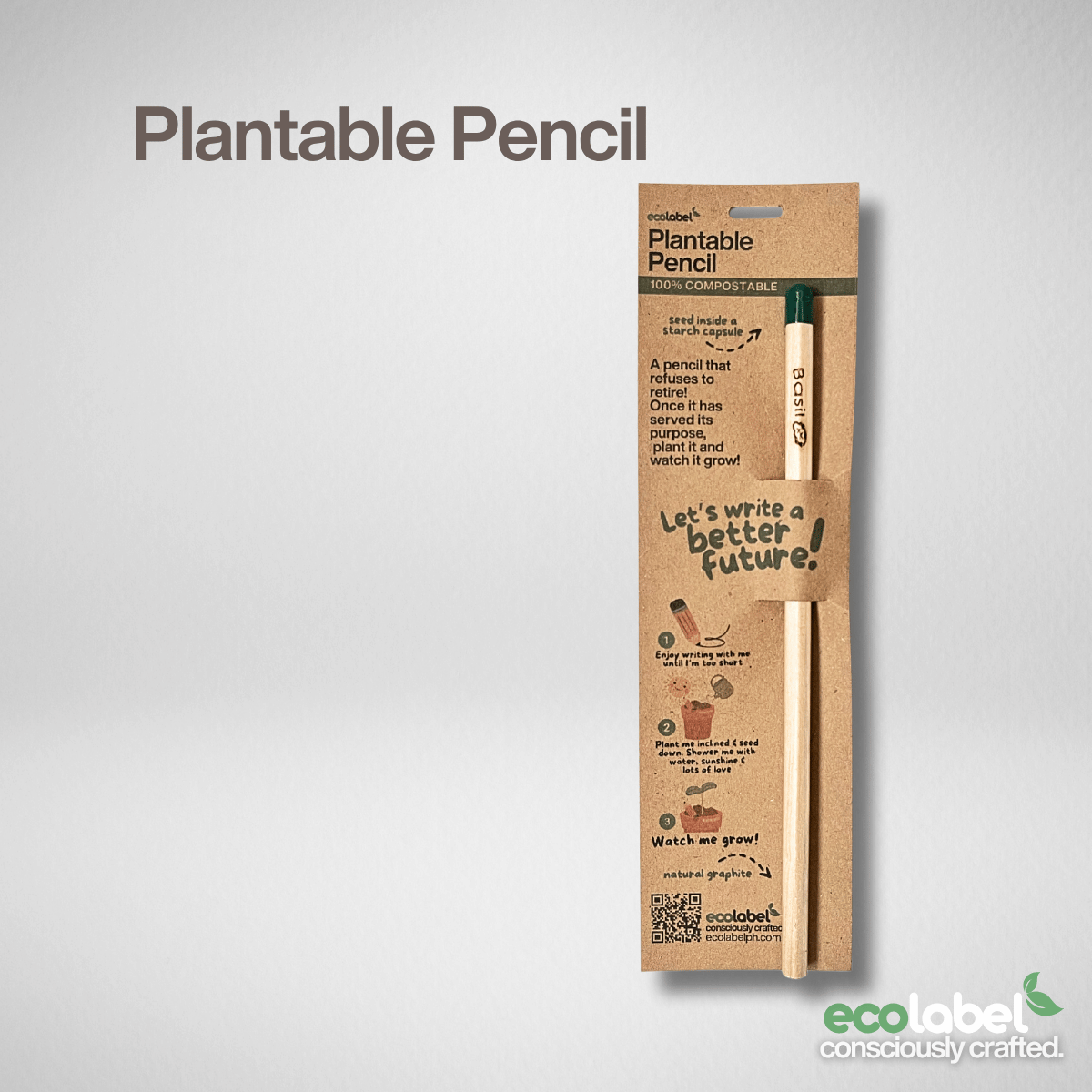 Plantable Pencil Compostable Starch Capsule
