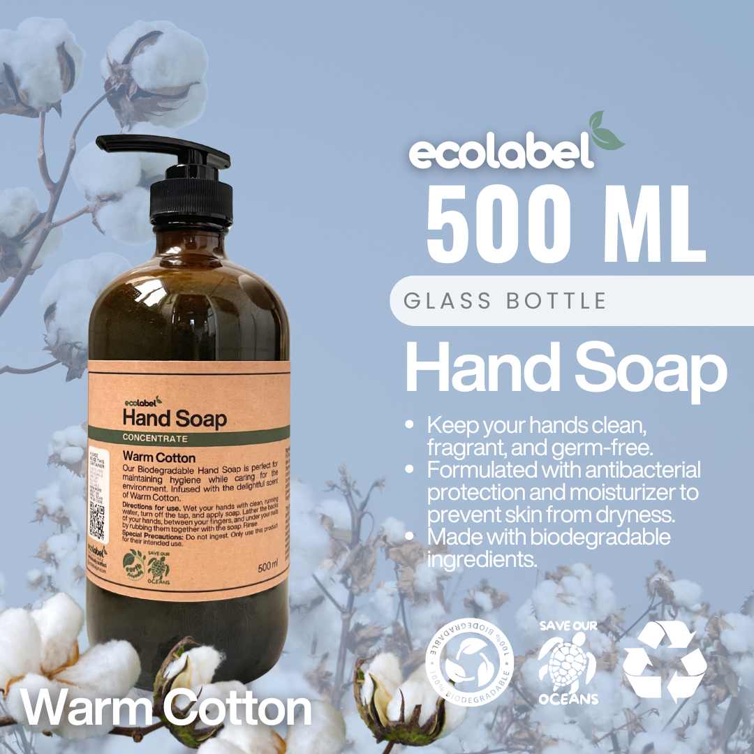 Biodegradable Hand Soap Concentrate Warm Cotton