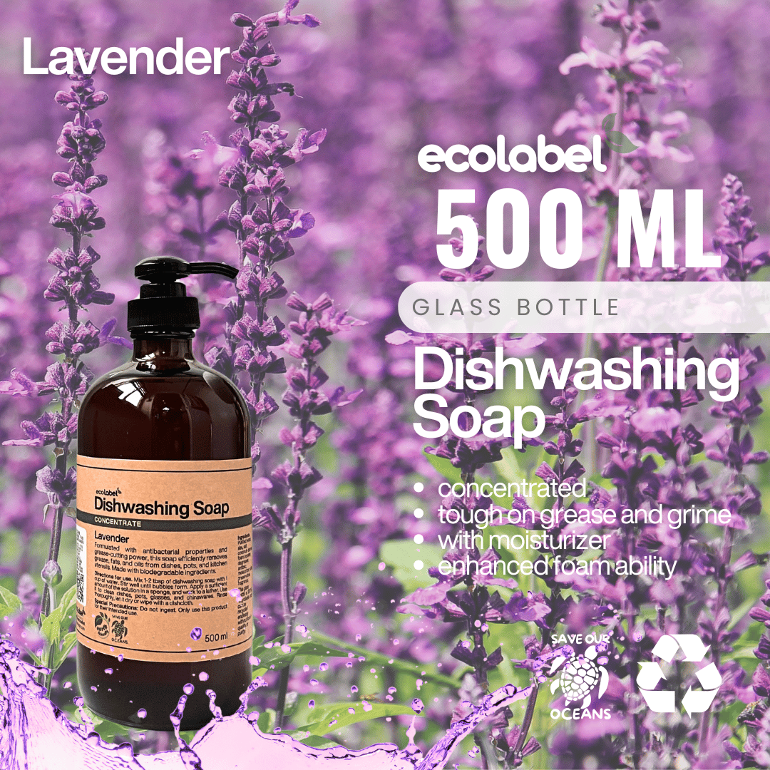 Biodegradable Dishwashing Soap Liquid Concentrate Lavender