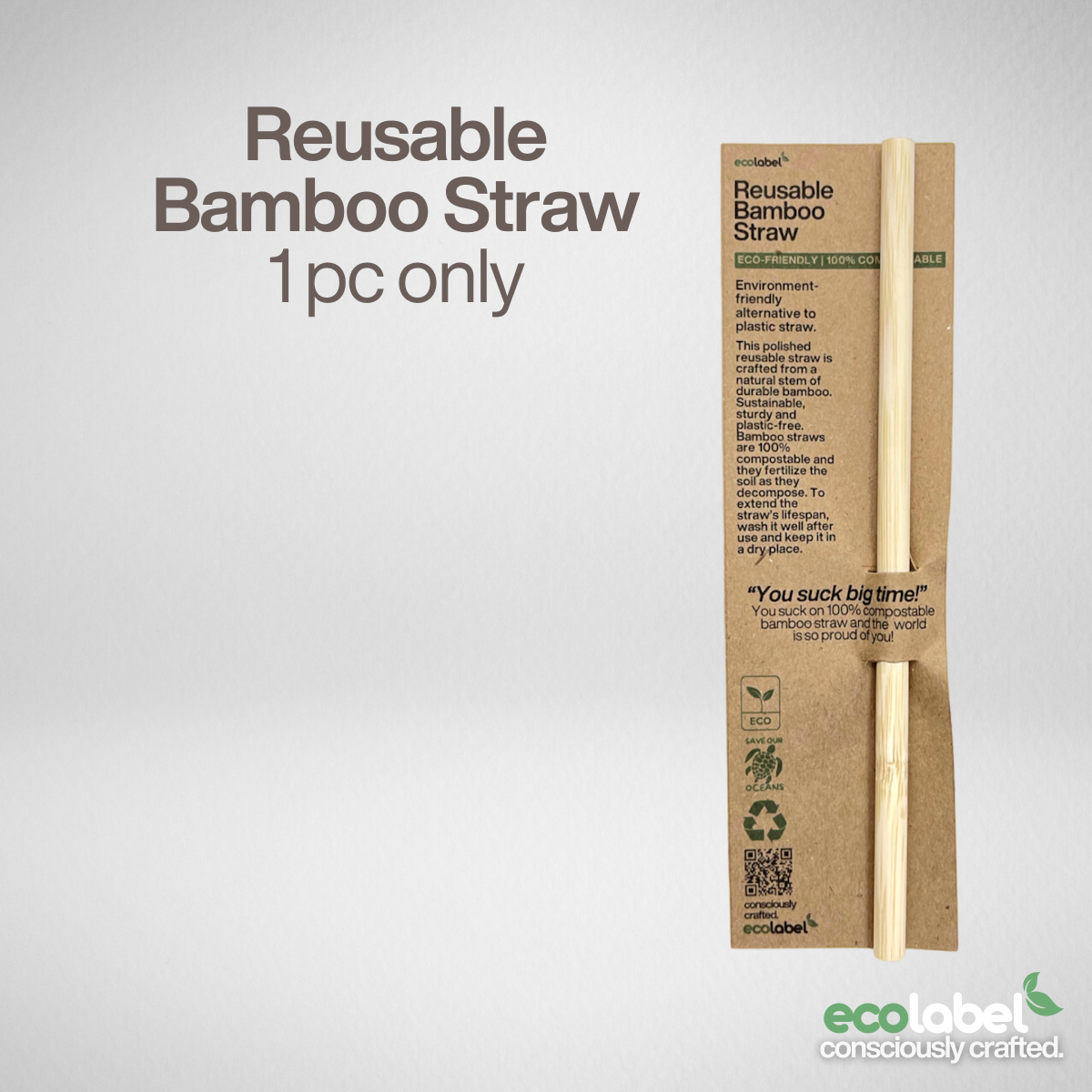 Reusable Bamboo Straw