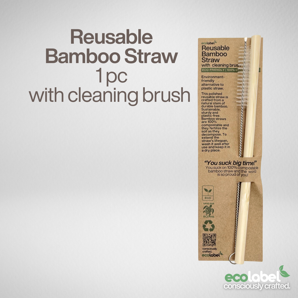 Reusable Bamboo Straw