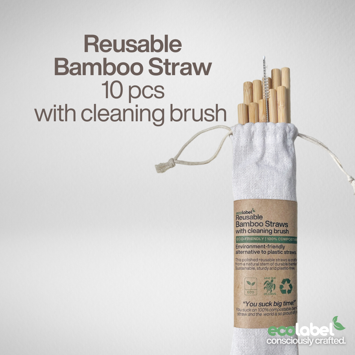 Reusable Bamboo Straw