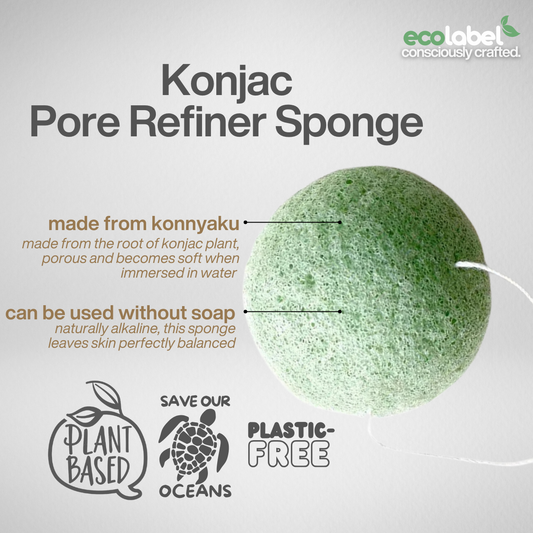 Konjac Pore Refiner Sponge