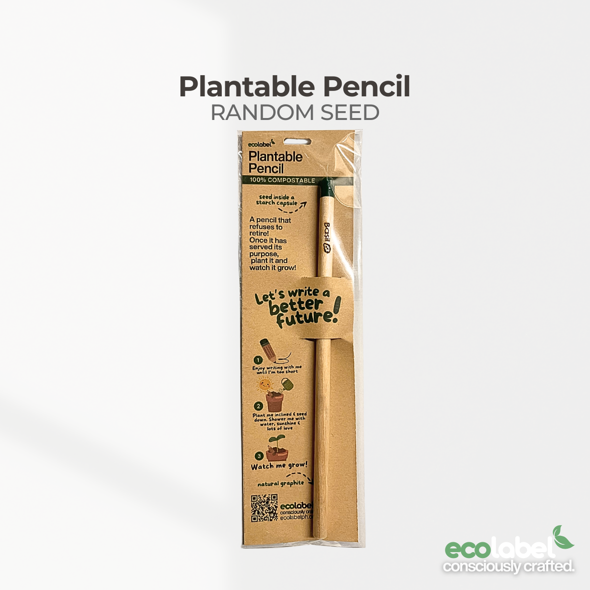 Plantable Pencil Compostable Starch Capsule