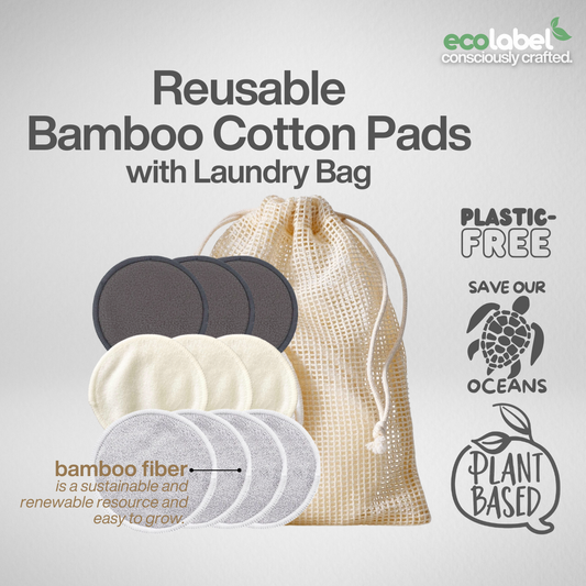 Reusable Bamboo Cotton Pads | 10 pcs with Laundry Bag