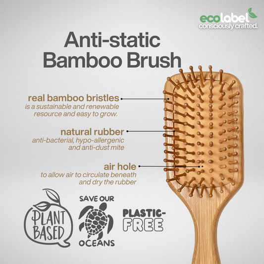 Anti-static Bamboo Hair Brush