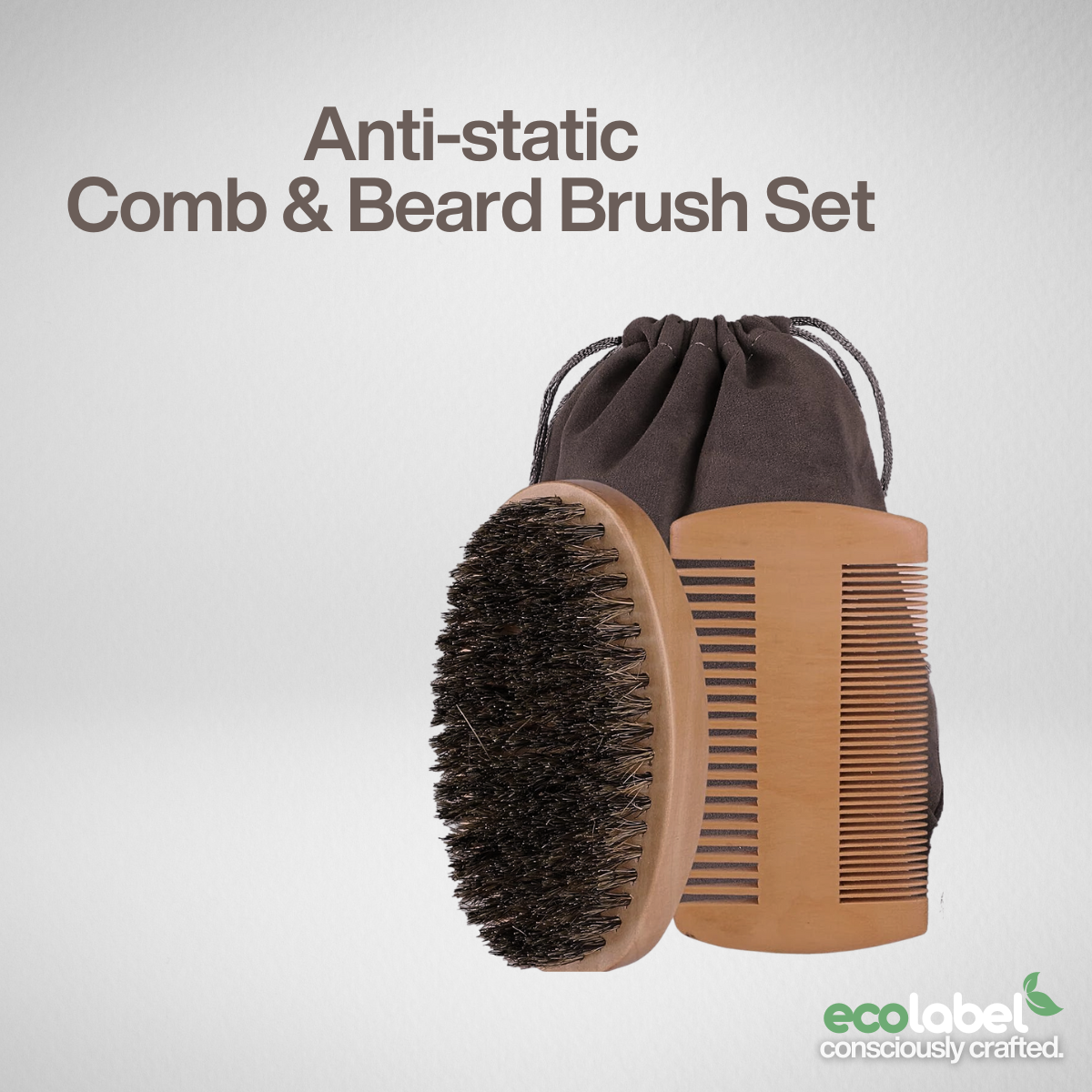 Anti-static Comb and Beard Brush Set