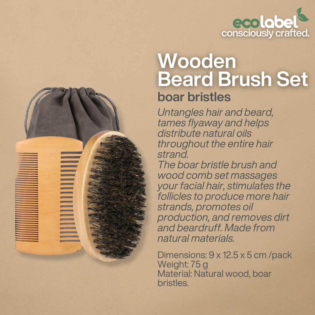 Anti-static Comb and Beard Brush Set