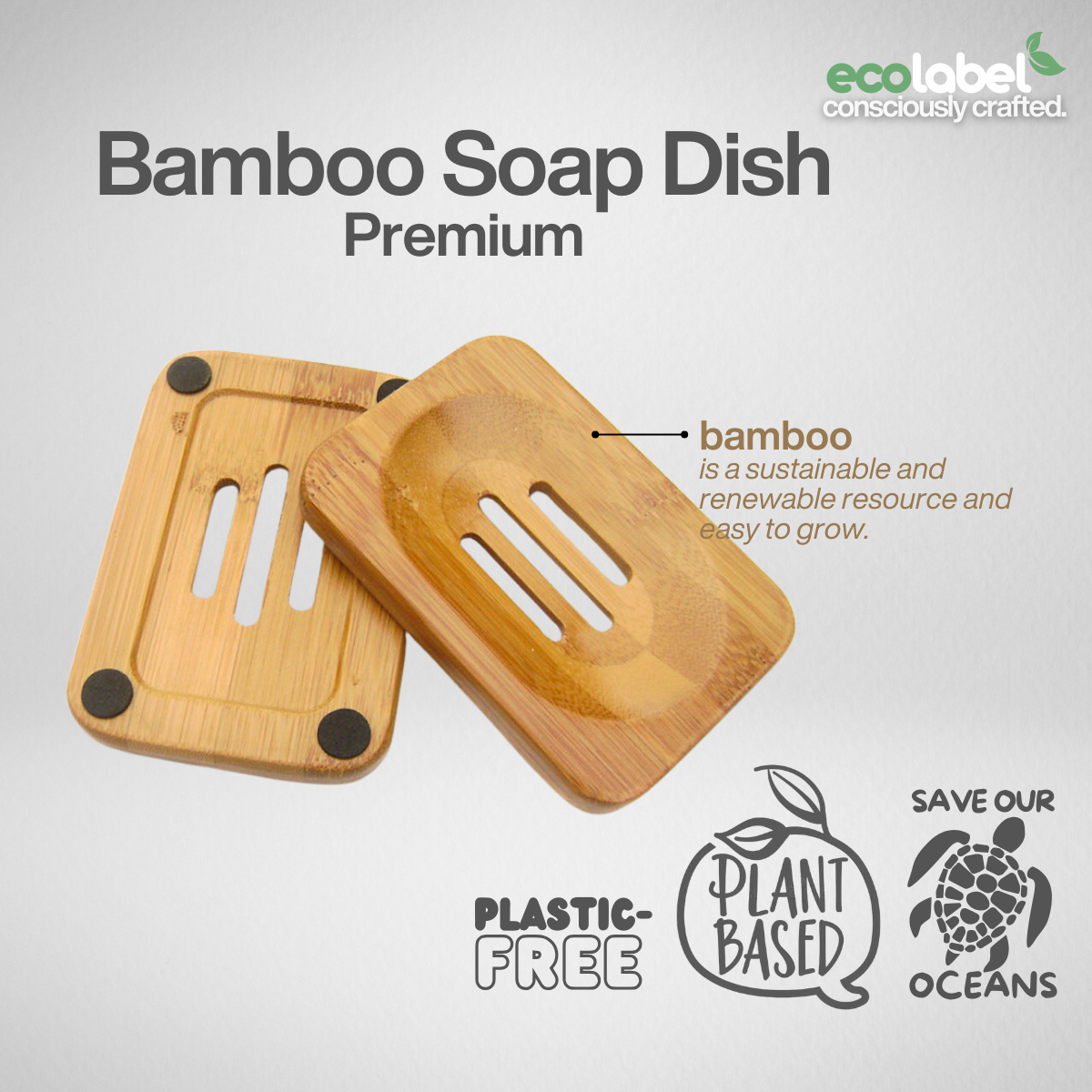 Bamboo Soap Dish | Premium