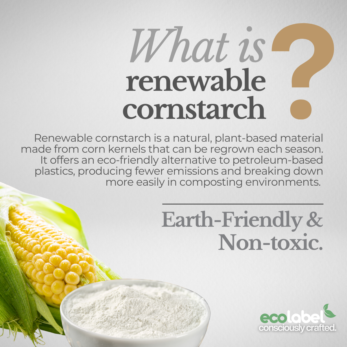 Plant-based Biodegradable Cornstarch Trash Bags Compostable