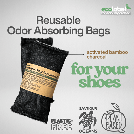 Reusable Activated Bamboo Charcoal Odor Absorbing Bag 100g Air Purifier for Shoes