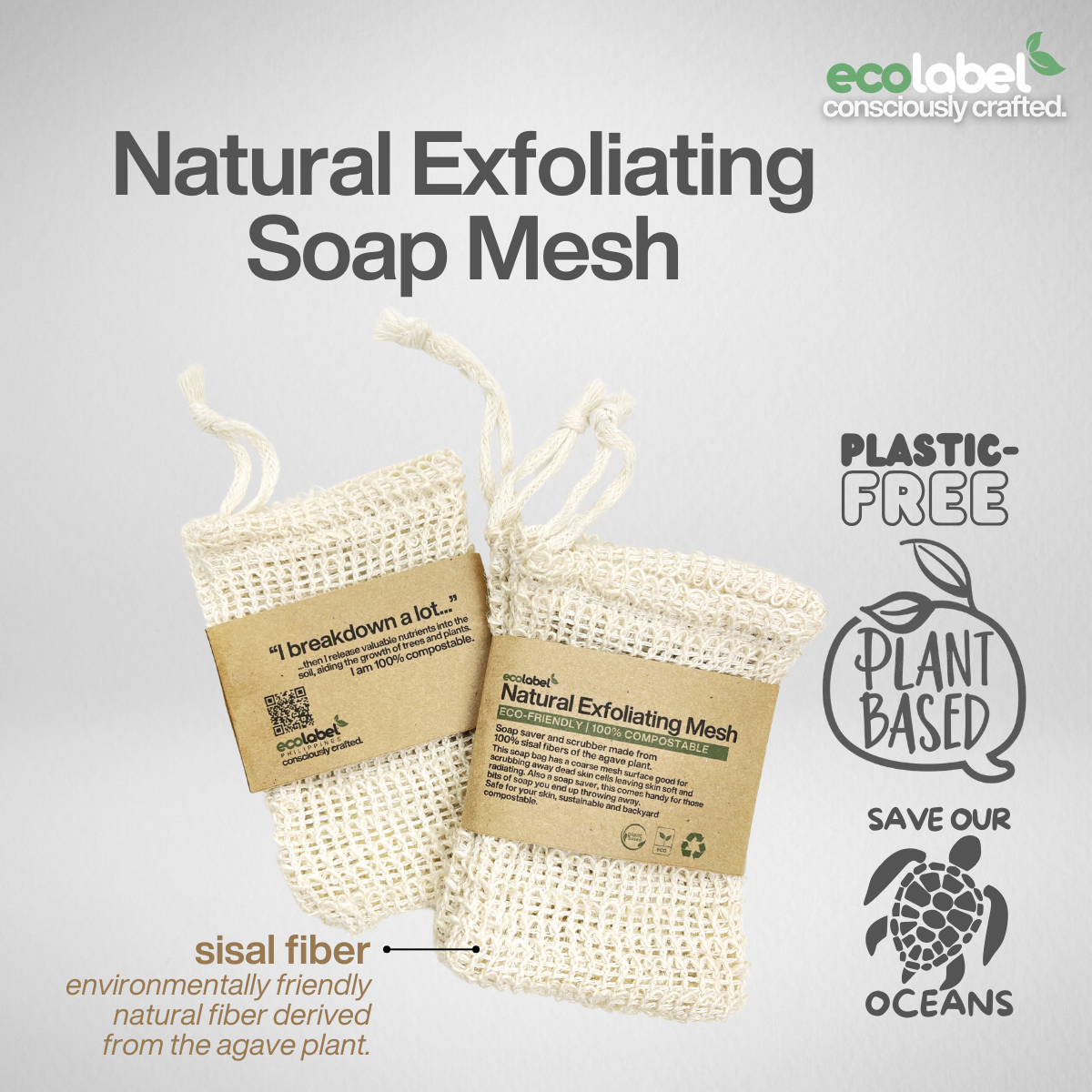 Natural Exfoliating Soap Mesh