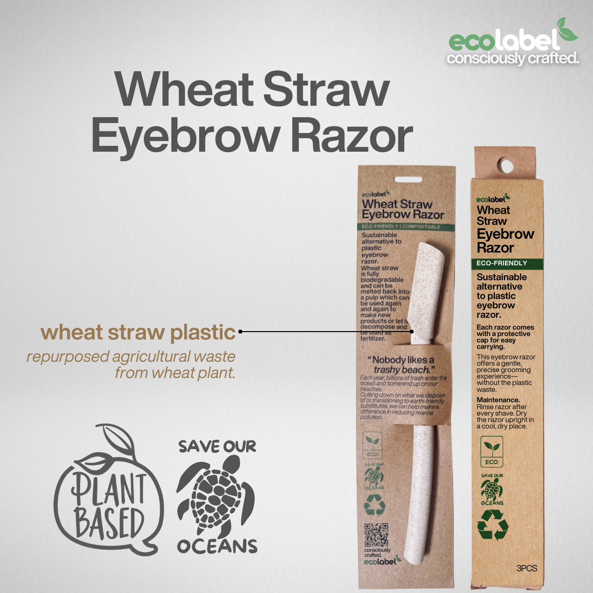 Wheat Straw Eyebrow Razor