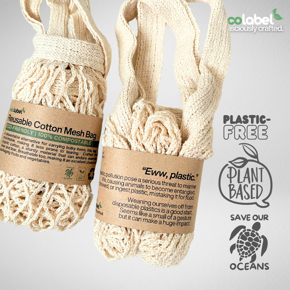 Reusable Cotton Mesh Bag