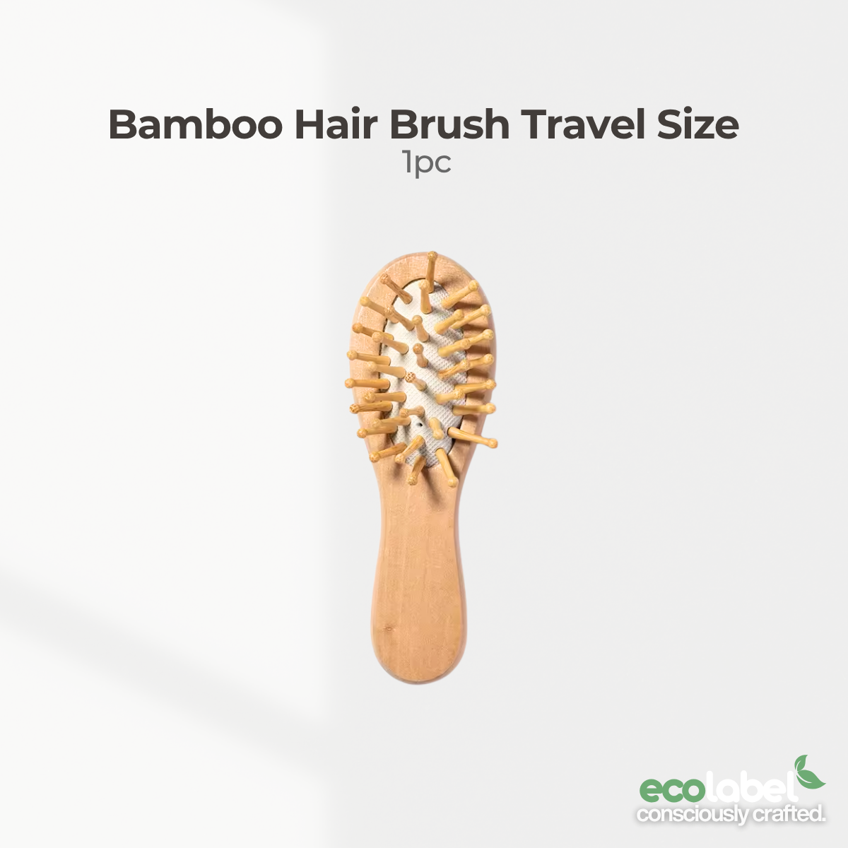 Anti-static Bamboo Hair Brush Travel Size