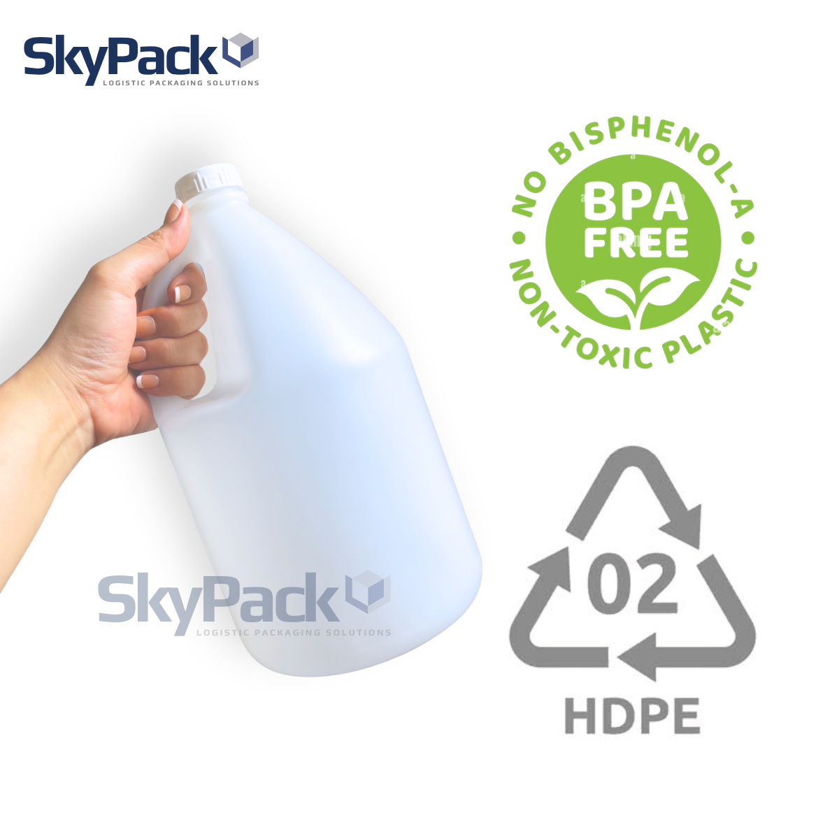 SkyPack Round Gallon Container – 3.5 Liters