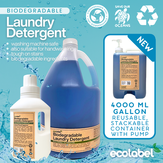 Biodegradable Liquid Laundry Detergent Sweet Floral Fragrance