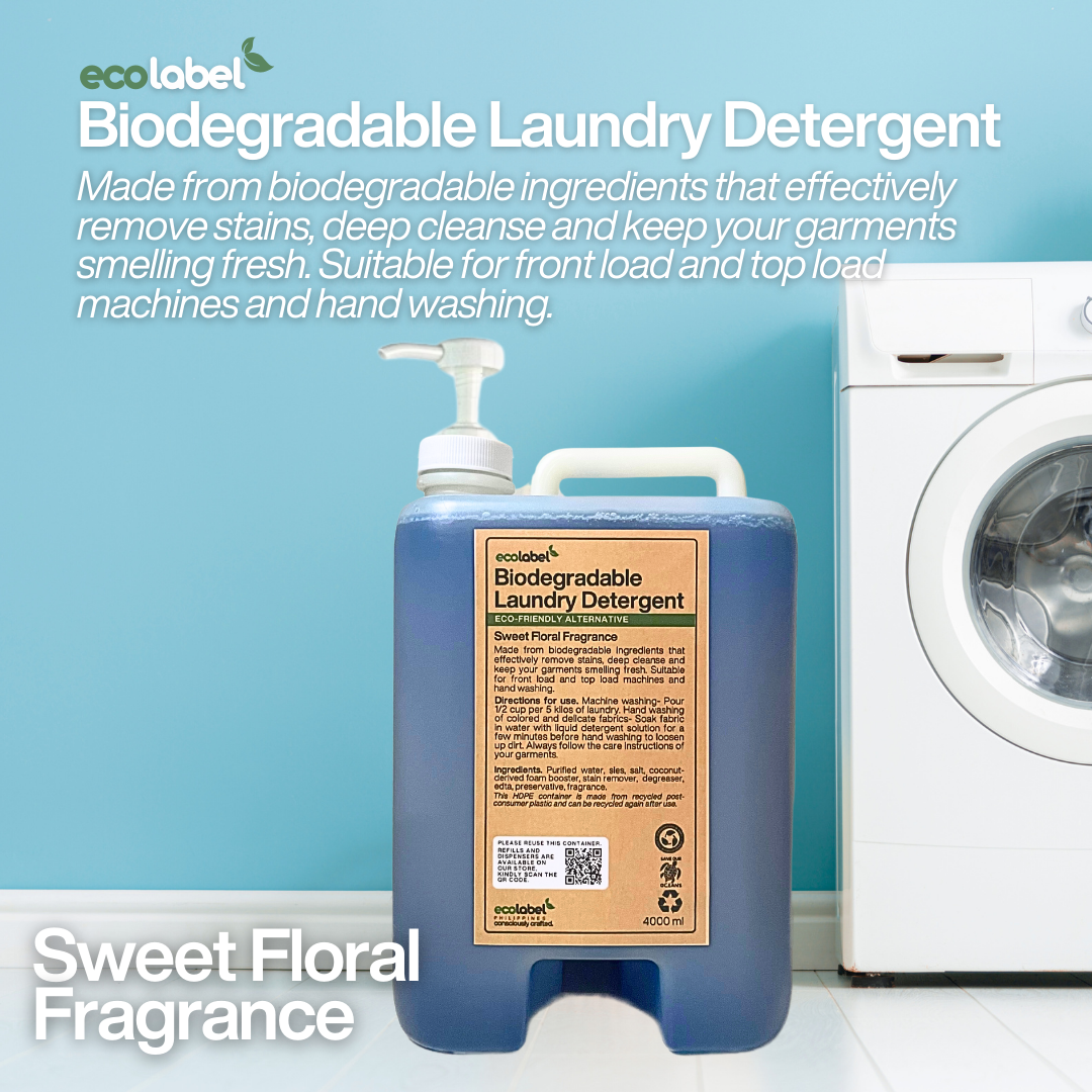 Biodegradable Liquid Laundry Detergent Sweet Floral Fragrance